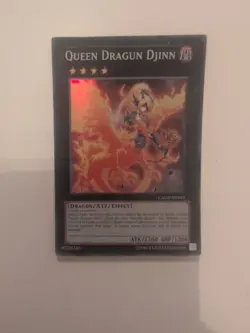 YuGiOh QUEEN DRAGUN DJINN GAOV-EN049 Super Rare 1st Ed - Image 1