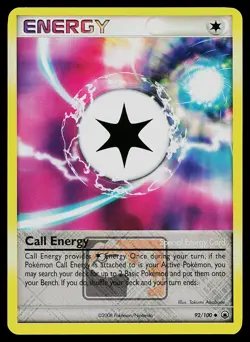 Pokemon Card - Call Energy Majestic Dawn Crosshatch League Promo 92/100 Holo - Image 1