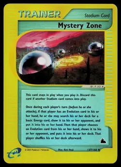 Pokemon Card - Mystery Zone Skyridge 137/144 Reverse Holo - Image 1
