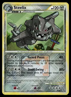 Pokemon Card - Steelix Crosshatch Unleashed League Promo 24/95 Reverse Holo - Image 1