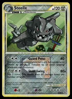 Pokemon Card - Steelix Crosshatch Unleashed League Promo 24/95 Reverse Holo - Image 1