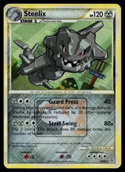 Pokemon Card - Steelix Crosshatch Unleashed League Promo 24/95 Reverse Holo - Image 1