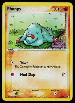 Pokemon Card - Phanpy Holon Phantoms Stamped 75/110 Reverse Holo - Image 1