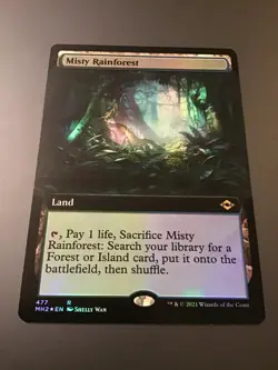 MTG Modern Horizons 2 Misty Rainforest #477 Extended Art Foil NM - Image 1
