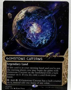 MTG magic cards 1x Gemstone Caverns (0016) - Borderless Edge of Eternities - Image 1