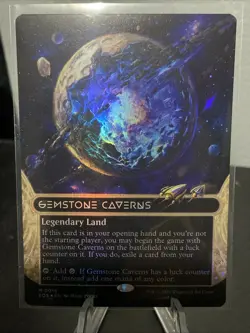 MTG magic cards 1x Gemstone Caverns (0016) - Borderless Edge of Eternities - Image 1