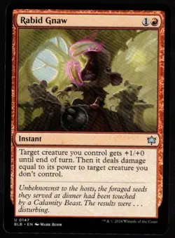 4x Rabid Gnaw-Magic the Gathering-MTG-Bloomburrow-Near Mint-4x - Image 1