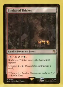 MTG - Universes Beyond: Doctor Who #304 Sheltered Thicket - Image 1