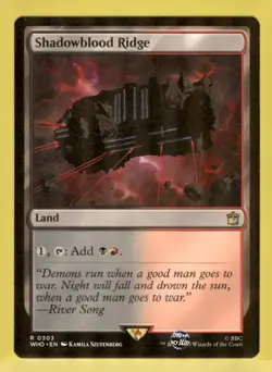 MTG - Universes Beyond: Doctor Who #303 Shadowblood Ridge - Image 1