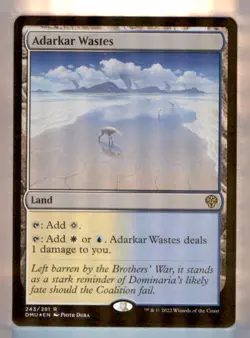MTG - Dominaria United #243 Adarkar Wastes - FOIL - Image 1