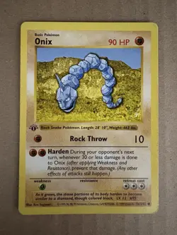 Pokemon - Base Set 1st Edition Shadowless - Onix 56/102 - Common LP - Image 1