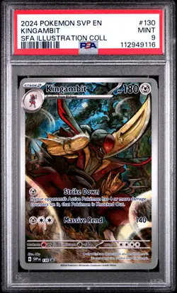 2024 POKEMON SVP EN-SV BLACK STAR PROMO #130 KINGAMBIT PSA 9 - Image 1