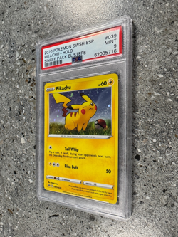 Pokemon TCG Cards Pikachu SWSH039 Holo Promo PSA 9 MINT - Image 4