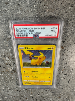 Pokemon TCG Cards Pikachu SWSH039 Holo Promo PSA 9 MINT - Image 5