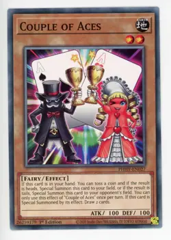 Yugioh Couple Of Aces PHHY-EN027 Common 1s NM x3 Play Set - Image 1
