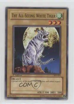The All-Seeing White Tiger 1st Ed. YuGiOh Pharaoh's Servant #PSV-093 2002 - Image 1