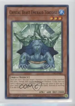 Crystal Beast Emerald Tortoise 1st Ed. YuGiOh Legendary Duelists: Season 1 - Image 1