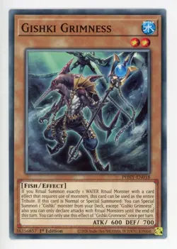 Yugioh Gishki Grimness PHHY-EN018 Common 1st Ed NM x3 Play Set - Image 1