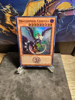 Yugioh! Dragonmaid Cehrmba (Emblem) BLMM-EN048 Ultra Rare 1st Edition Near Mint - Image 1