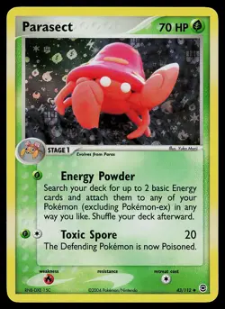 Pokemon Card - Parasect FireRed & LeafGreen 43/112 Reverse Holo - Image 1