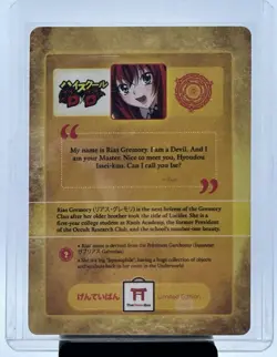 Rias Gremory High School DxD Exclusive Collectible Card HOLO!!! RARE!!! Waifu!!! - Image 1