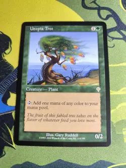 MTG Utopia Tree 🇬🇧 🟡 Nm Invasion 2000 Magic The Gathering Og Green Mana Card - Image 3