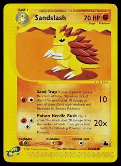 Pokemon Card - Sandslash Skyridge 93/144 Non-Holo - Image 1