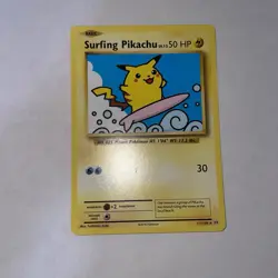 Pokemon TCG Surfing Pikachu Evolutions Card 111/108 Regular Secret Rare 2016 - Image 1