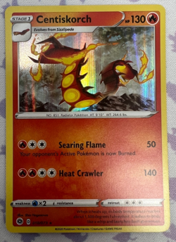 Pokemon Card - SWSH - Champion's Path Centiskorch 010/073 Reverse Holo - NM - Image 1