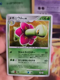Pokemon Karte Card Holo Meganium Meganie LV. 48 DP Pearl japanese NM-MINT Swirl - Image 4