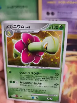 Pokemon Karte Card Holo Meganium Meganie LV. 48 DP Pearl japanese NM-MINT Swirl - Image 5