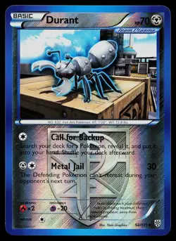 Pokemon Card - Durant (Team Plasma) Plasma Storm 92/135 Reverse Holo - Image 1