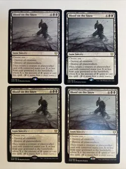 4x Mtg Kaldheim Blood On The Snow NM/M Magic Karte Magic The Gathering - Image 1