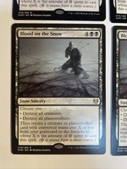 4x Mtg Kaldheim Blood On The Snow NM/M Magic Karte Magic The Gathering - Image 2