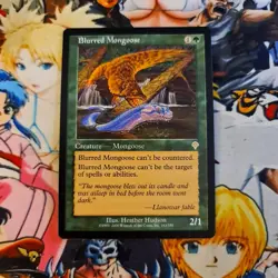 MTG Blurred Mongoose 🟡 🇬🇧 Nm Invasion 2000 Magic the Gathering Rare Card Og - Image 2