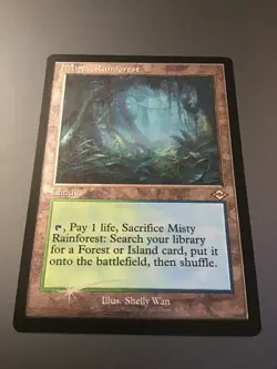 MTG Modern Horizons 2 Retro Frame Etched Foil #438 Misty Rainforest NM - Image 1