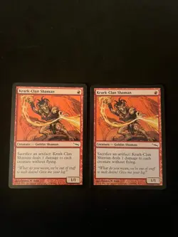 Krark-Clan Shaman x2 Mirrodin NM Magic the Gathering MTG Vintage - Image 1