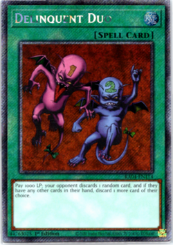 Delinquent Duo - RA04-EN114 - Platinum Secret Rare - 1st Edition Yugioh - Image 1