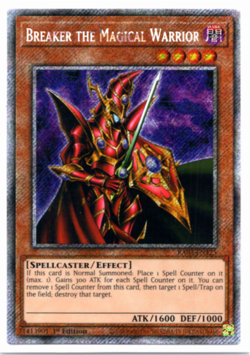 Breaker the Magical Warrior - RA03-EN125 Platinum Secret Rare 1st Edition Yugioh - Image 1