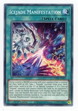 Yugioh Icejade Manifestation PHHY-EN053 Common 1st NM x3 Play Set - Image 1