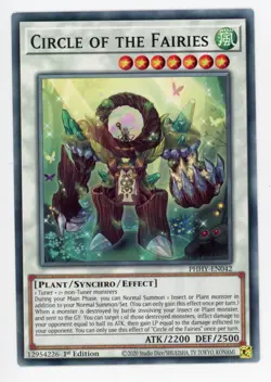 Yugioh Circle Of The Fairies PHHY-EN042 Common 1st NM x3 Play Set - Image 1