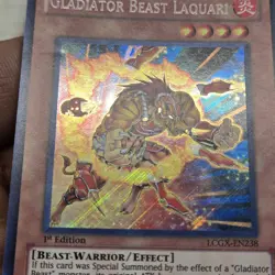 Yugioh - Gladiator Beast Laquari - LCGX-EN238 - Secret Rare - 1st Edition - Image 2