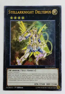 Yugioh Stellarknight Delteros DUEA-EN053 Ultimate Rare 1st Edition Near Mint - Image 1