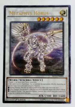 Yugioh Metaphys Horus SECE-EN049 Ultimate Rare 1st Edition Near Mint - Image 1