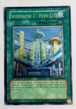Yugioh Skyscraper 2 - Hero City STON-EN048 Ultimate Rare 1st Edition Near Mint - Image 1
