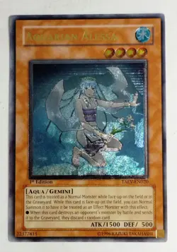 Yugioh Aquarian Alessa TAEV-EN020 Ultimate Rare 1st Edition Near Mint - Image 1