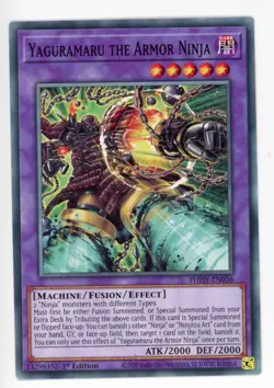 Yugioh Yaguramaru The Armor Ninja PHHY-EN036 Common 1st NM x3 Play Set - Image 1