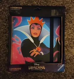 New! Disney Lorcana LoreBook Maleficent Queen Card Book Portfolio Binder - Image 1