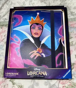 New! Disney Lorcana LoreBook Maleficent Queen Card Book Portfolio Binder - Image 1
