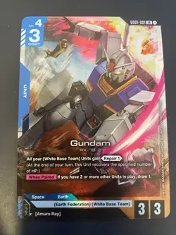 Gundam Card Game GD01-001 LR. Newtype Rising - Image 1